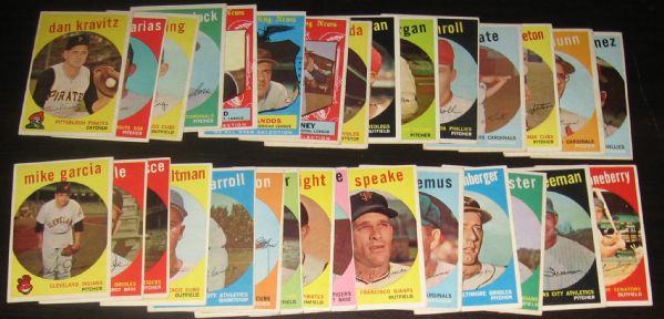 1959 Topps Lot of (43) High Numbers W/ Banks AS