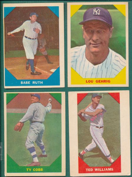 1960 Fleer Baseball Greats Complete Set