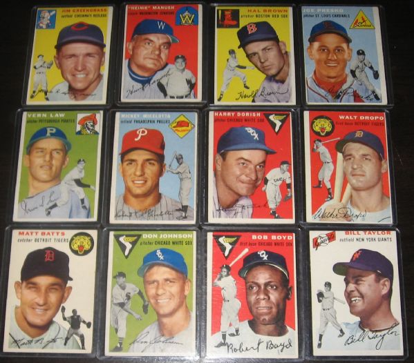 1954 Topps Lot of (15) W/ Robertson