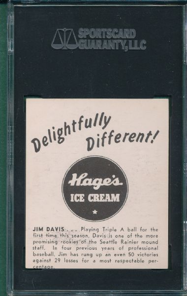 1950 Hage's Dairy Jim Davis SGC 82