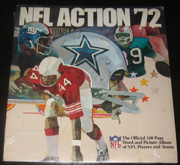 1972 Sunoco NFL Action Stamp Album Deluxe Book *Sealed*