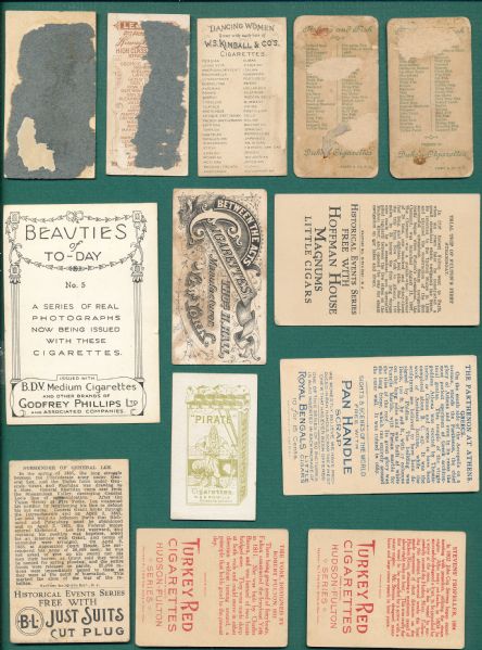 1880s-1910s Lot of (14) Non-Sports Cards W/ Jockey