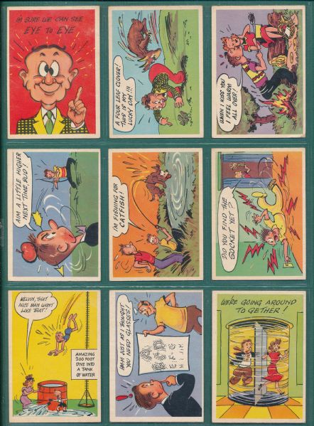 1957 Topps Goofy Series Postcards Lot of (18)