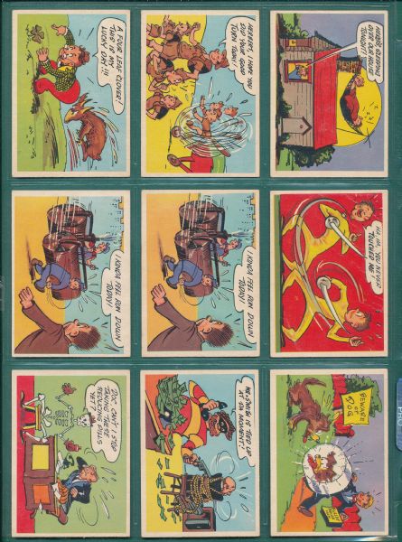 1957 Topps Goofy Series Postcards Lot of (18)