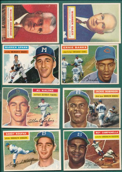 1956 Topps Baseball Complete Set W/ Series 1 Checklist