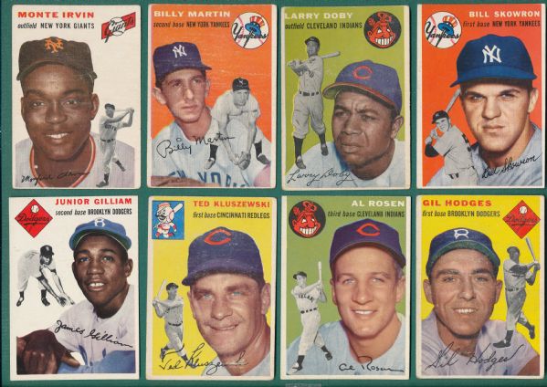 1954 Topps Baseball Complete Set W/ Hank Aaron, Rookie
