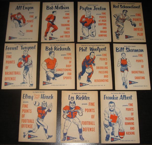 1957-58 Union 76 Oil Sports Club Booklets Lot of (15) 