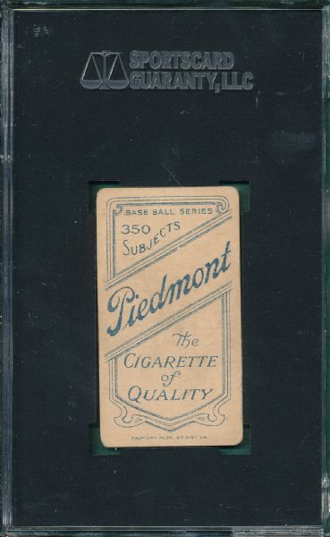 1909-1911 T206 Guiheen Piedmont Cigarettes SGC 40 *Southern League*
