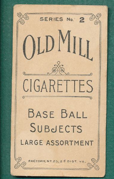 1910 T210-2 Titman, Old Mill Cigarettes 