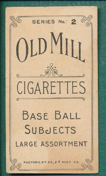 1910 T210-2 Bonner, Old Mill Cigarettes 