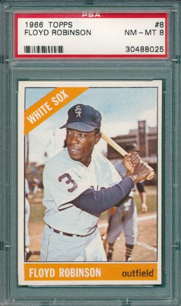 1966 Topps Lot of (3) White Sox W/ Robinson PSA 8