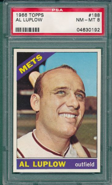 1966 Topps Lot of (3) Mets W/ McGraw PSA 8