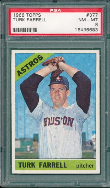 1966 Topps Lot of (3) Astros W/ Bond PSA 8