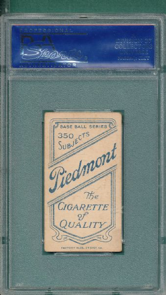 1909-1911 T206 Jackson Piedmont Cigarettes PSA 4