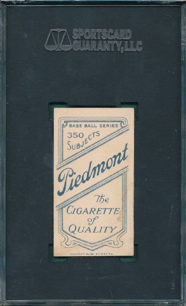 1909-1911 T206 Bender, Trees, Piedmont Cigarettes SGC 40