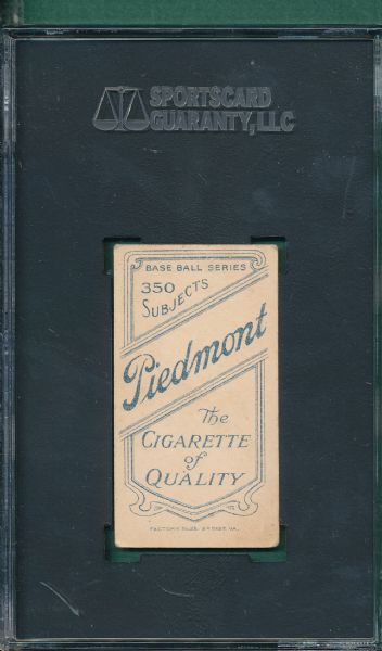 1909-1911 T206 Lentz Piedmont Cigarettes SGC 50 *Southern League*