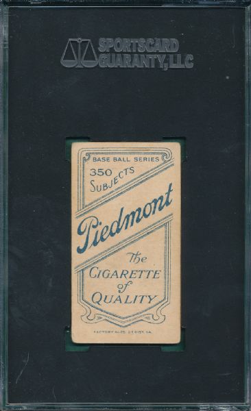 1909-1911 T206 Ryan Piedmont Cigarettes SGC 45 *Southern League*