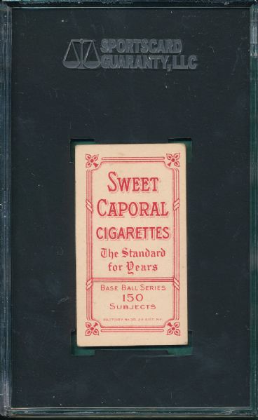 1909-1911 T206 Mullin, Throwing, Sweet Caparol Cigarettes SGC 55 *Horizontal*