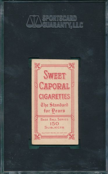 1909-1911 T206 Wallace Sweet Caparol Cigarettes SGC 45