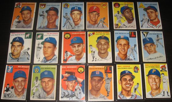 1954 Topps Lot of (42) W/ Doby