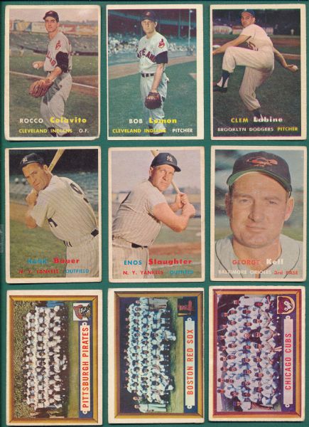 1957 Topps Lot of (180) W/ Colvito, Rookie