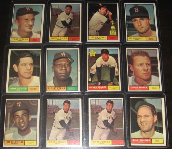 1961 Topps (12) Card Lot of High Numbers W/ Twins Team