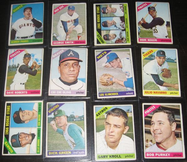 1966 Topps High Number Lot of (14) W/ Tigers Team