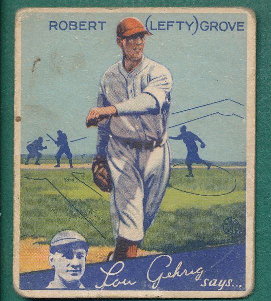 1934 Goudey #19 Lefty Grove