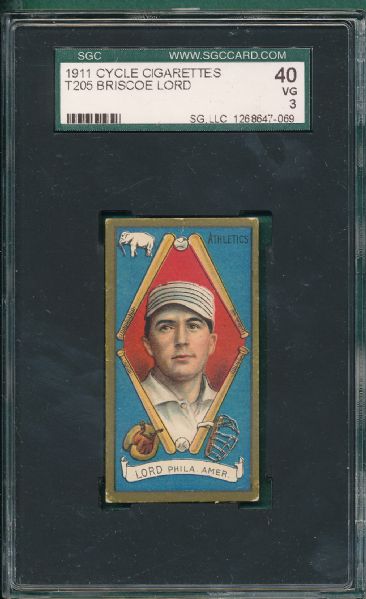1911 T205 Lord Cycle Cigarettes SGC 40