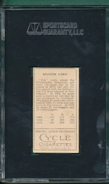 1911 T205 Lord Cycle Cigarettes SGC 40