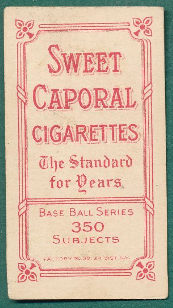 1909-1911 T206 Jennings, Both Hands, Sweet Caparol Cigarettes