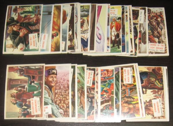 1954 Topps Scoops Lot of (42) W/ Owens, Dempsey and Joe Louis *High #s*