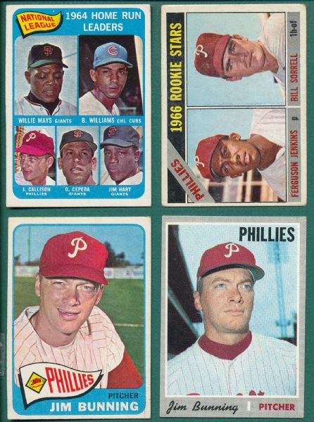 1960-70 Topps Lot of (238) Different Phillies W/ Jenkins, Rookie