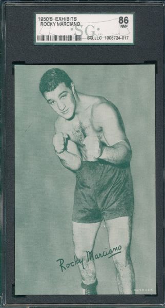 1950s Exhibits Rocky Marciano SGC 86