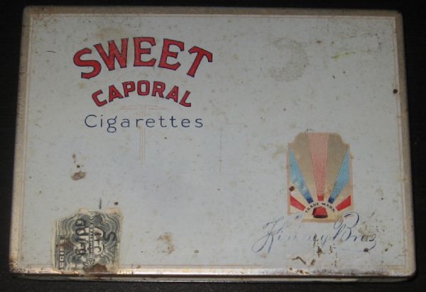 Sweet Caporal Cigarettes Flat 50 Cigarette Tin