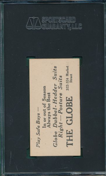 1916 The Globe Stores #73 Tom Griffith SGC 80 *Only One Graded*