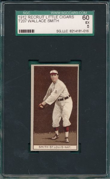 1912 T207 Wallace Smith Recruit Little Cigars SGC 60