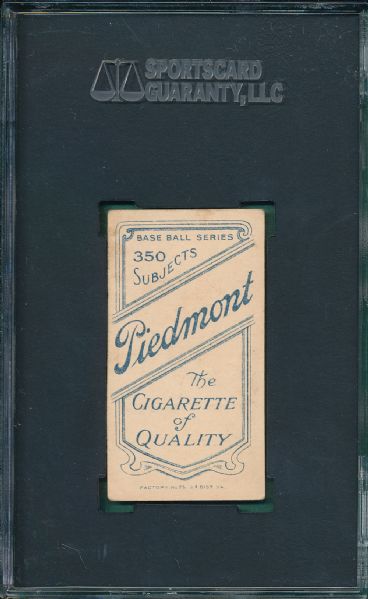 1909-1911 T206 Burch, Fielding, Piedmont Cigarettes SGC 55