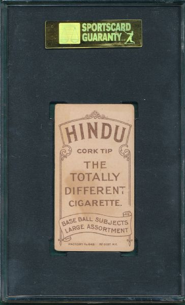 1909-1911 T206 Jones, Hands on Hips, Hindu Cigarettes SGC 50