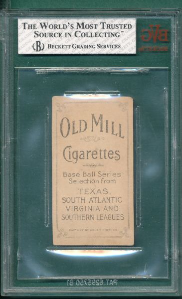 1909-1911 T206 Foster Old Mill Cigarettes BVG 3 *Southern League*