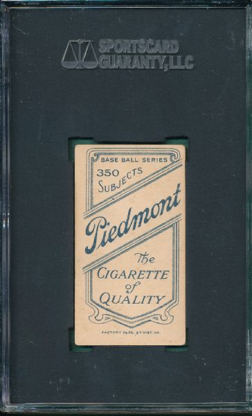 1909-1911 T206 Carrigan Piedmont Cigarettes SGC 60