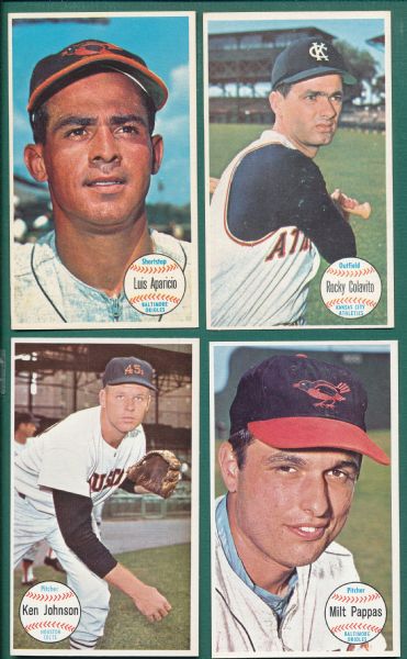1964 Topps Giants Lot of (10) W/ Aaron, Killebrew PSA