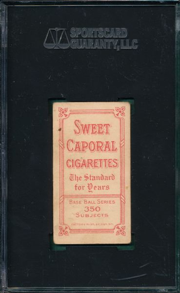 1909-1911 T206 Chase, Dark Cap, Sweet Caporal Cigarettes SGC 45