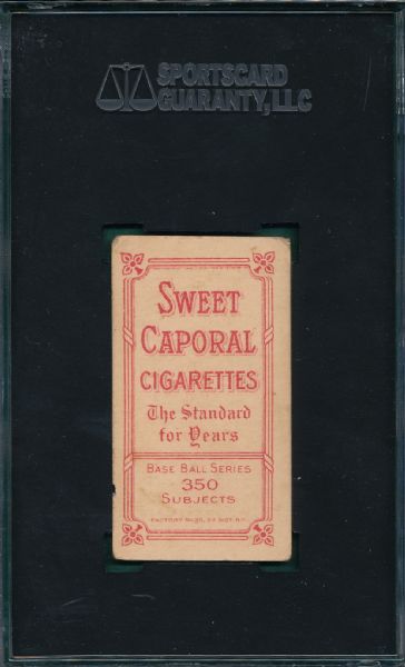 1909-1911 T206 Willis, Batting, Sweet Caporal Cigarettes SGC 30