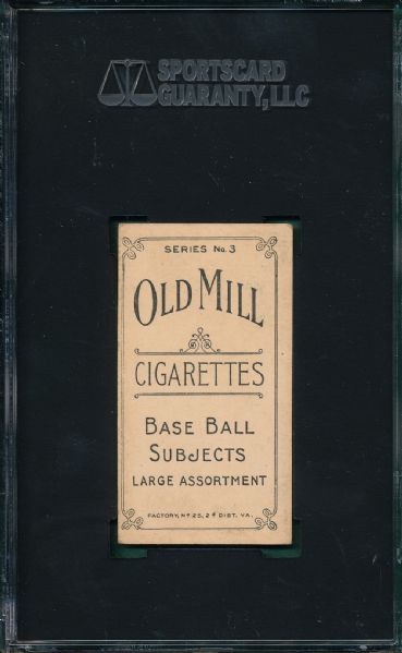 1910 T210-3 Blanding Old Mill Cigarettes SGC 60 *Orange Border* *Highest Graded, Low Pop*
