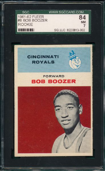 1961-62 Fleer #6 Bob Boozer SGC 84 *Rookie*