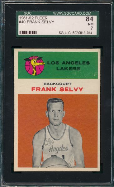1961-62 Fleer #40 Frank Selvy SGC 84