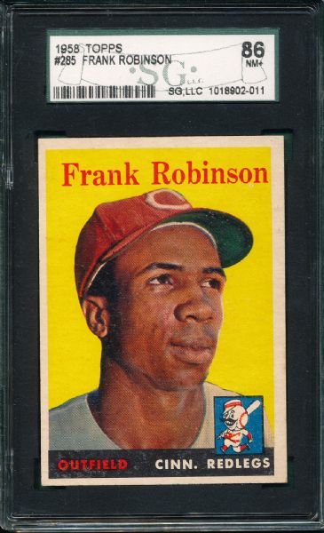 1958 Topps #285 Frank Robinson SGC 86