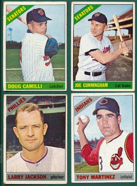 1960, 66 Topps High Numbers Lot of (12) W/ 66 Camilli SP
