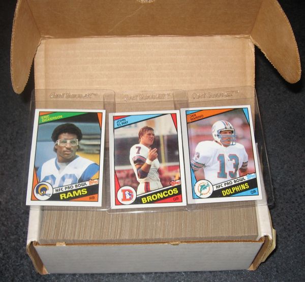 1984 Topps FB Complete Set W/ Marino, Elway & Dickerson Rookies